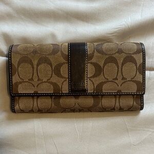 Coach Brown Signature Wallet